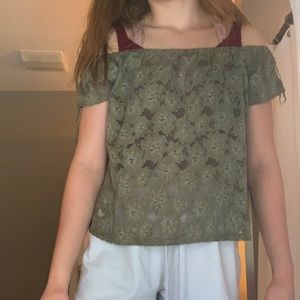 Green off the shoulder